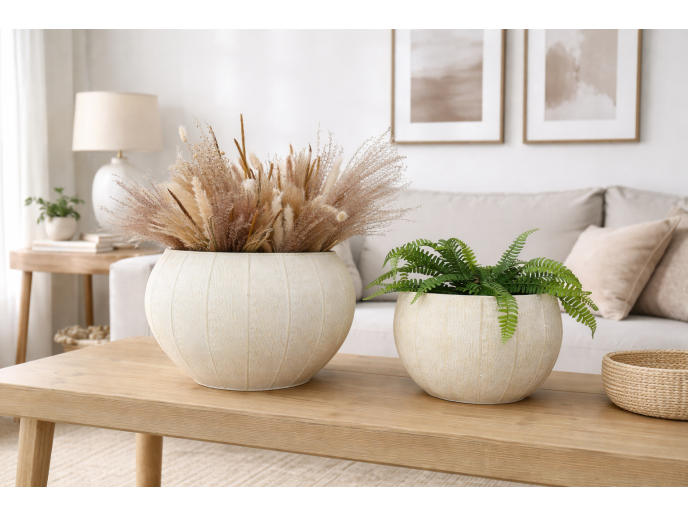 Set Of 2 Metal Planters