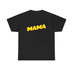 Retro Mama Printed T-Shirt 100% Cotton Novelty Mum Mom Tee Birthday Mother's Day Gift Black