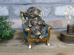 Highland Cow On A Chair