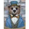 Large Bear Bust
