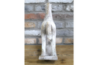 Rustic MGO Rocking Horse Sculpture - Antique White Shabby Chic Decor