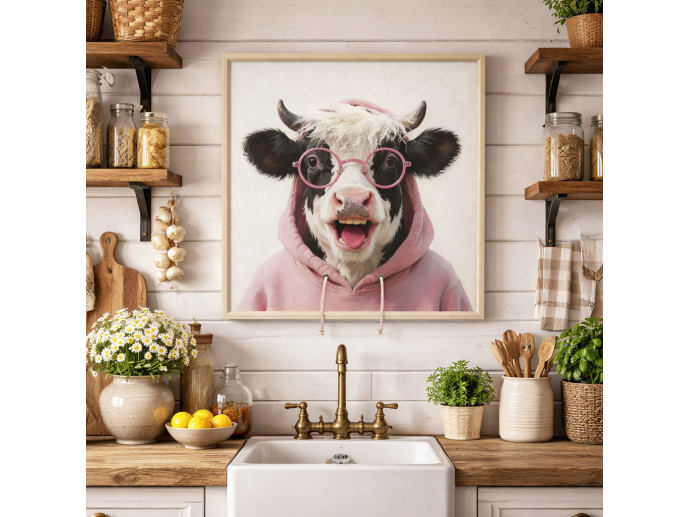 Cow In A Hoodie