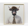 Bull In A Shirt & Tie