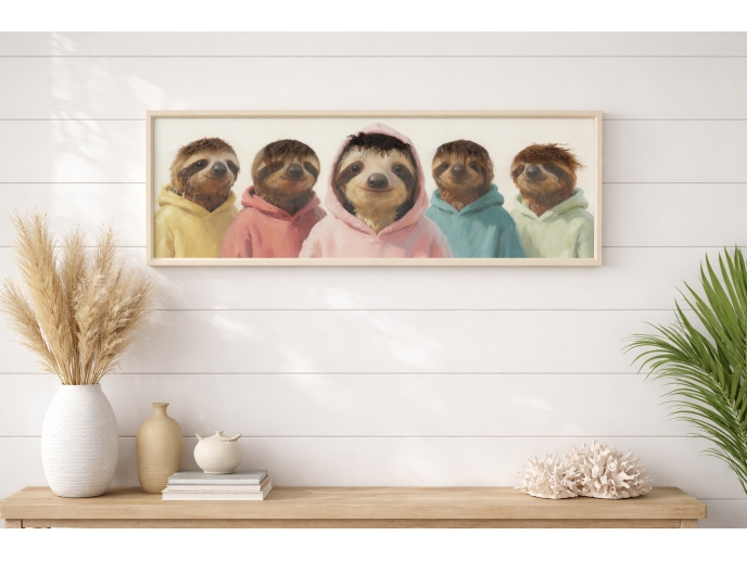 Sloth's In Hoodies