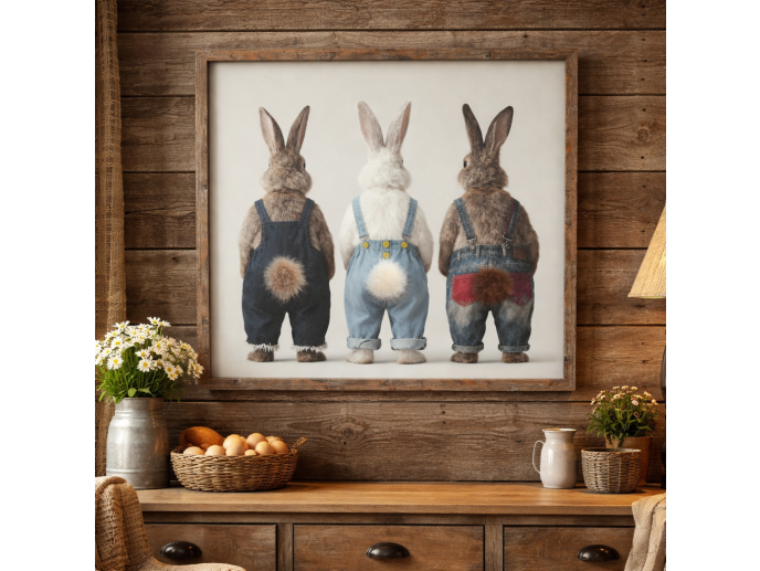 Rabbits In Dungarees