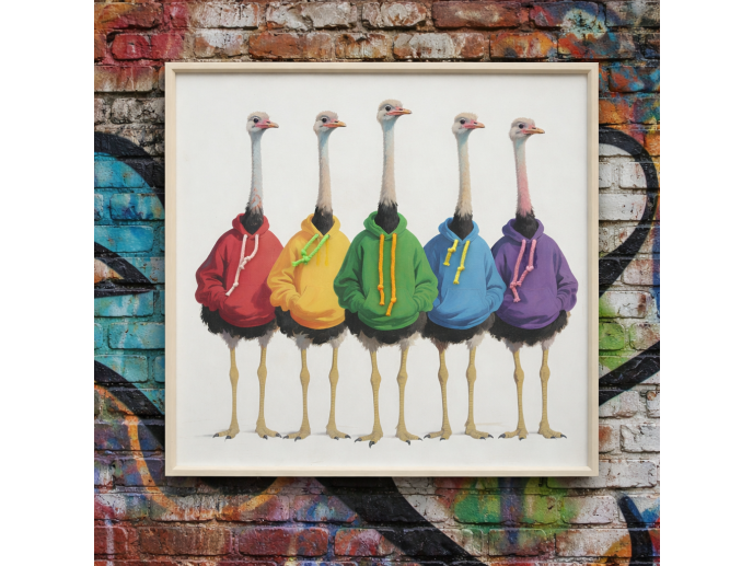 Emu's In Hoodies