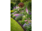 Rusty Flower Head Stake