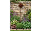 Rusty Flower Head Stake
