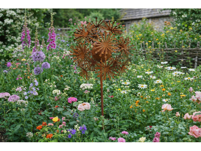 Rusty Flower Stake
