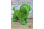 Green Flocked Dog Garden Planter Novelty Moss Effect Puppy Flower Pot