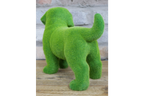 Green Flocked Dog Garden Planter Novelty Moss Effect Puppy Flower Pot