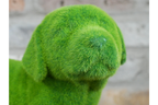 Green Flocked Dog Garden Planter Novelty Moss Effect Puppy Flower Pot