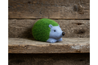 Green Flocked Hedgehog Garden Planter Novelty Moss Effect Flower Pot