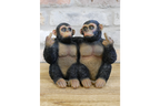 Funny Cheeky Chimpanzees Middle Finger Ornament Rude Monkey Figurine