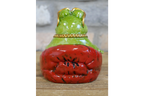 Cool Green Frog with Sunglasses Resin Ornament Smoking Toad Figurine
