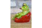 Cool Green Frog with Sunglasses Resin Ornament Smoking Toad Figurine