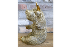 Gold Highland Cow Wine Bottle Holder Funny Drink Glass Stand Ornament