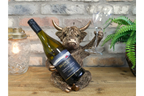 Bronze Highland Cow Wine Bottle Holder Funny Drink Glass Stand Ornament