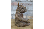 Bronze Highland Cow Wine Bottle Holder Funny Drink Glass Stand Ornament