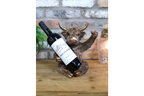 Bronze Highland Cow Wine Bottle Holder Funny Drink Glass Stand Ornament