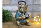 Gamer Rhino Resin Ornament Funny Gaming Rhinoceros Controller Figurine