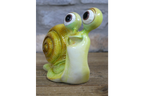 Cute Happy Snail Resin Ornament Funny Large Eyed Garden Slug Figurine