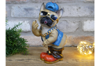 Funny French Bulldog Middle Finger Ornament Rude Frenchie Dog Figurine
