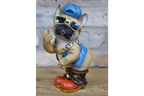 Funny French Bulldog Middle Finger Ornament Rude Frenchie Dog Figurine
