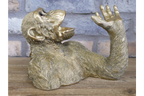 Funny Gold Monkey Wine Bottle Holder Chimp Beer Countertop Display