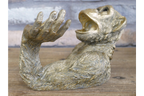 Funny Gold Monkey Wine Bottle Holder Chimp Beer Countertop Display