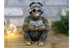 Gamer Monkey Resin Ornament Funny Chimp Video Game Controller Figurine
