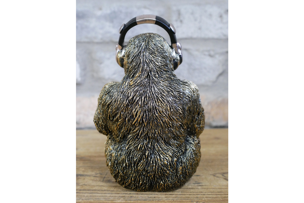 Gamer Monkey Resin Ornament Funny Chimp Video Game Controller Figurine