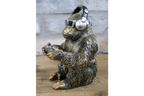Gamer Monkey Resin Ornament Funny Chimp Video Game Controller Figurine