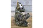 Gamer Highland Cow Resin Ornament Funny Gaming Calf Controller Figurine