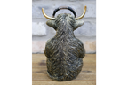 Gamer Highland Cow Resin Ornament Funny Gaming Calf Controller Figurine