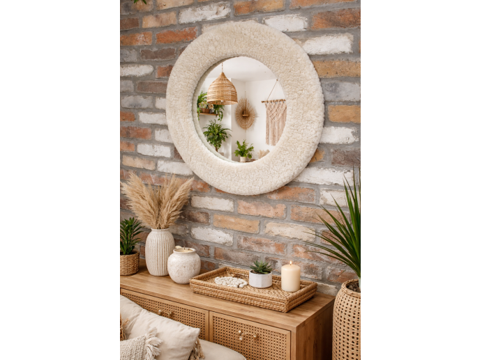 Round Teddy Bear Mirror