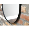 Black Oval Mirror - Large