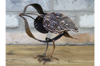 Metal Bird Sculpture - Rustic Copper Garden Ornament & Home Decor