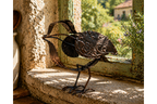 Metal Bird Sculpture - Rustic Copper Garden Ornament & Home Decor