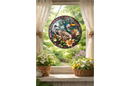 Mallard Duck Stained Glass Suncatcher Hanging Window Panel Ornament