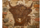 Rustic Metal Highland Cow Wall Art - Laser Cut Garden & Home Decor