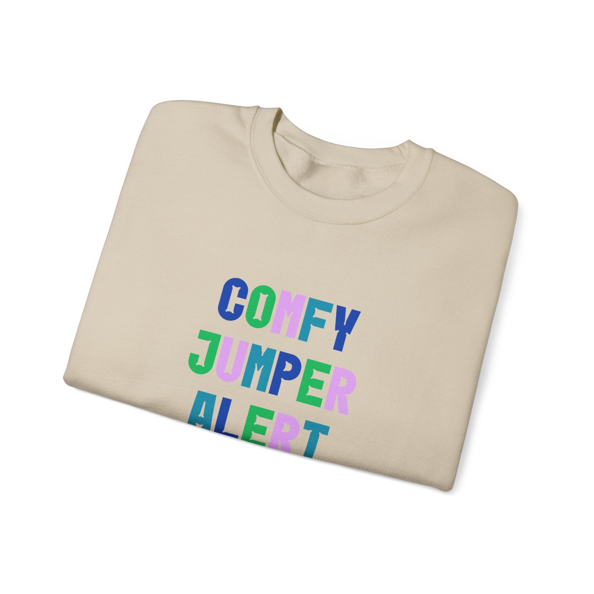 Comfy Jumper Alert Printed Crewneck Sweatshirt Pullover Retro Mum Sister Gift