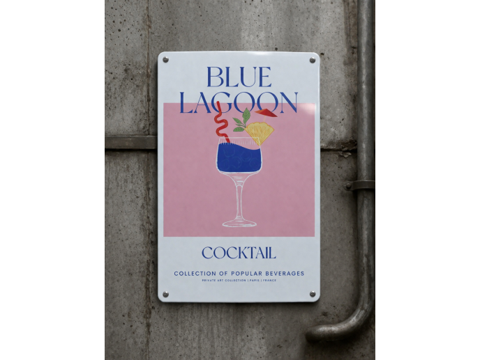 Blue Lagoon - Tin Sign