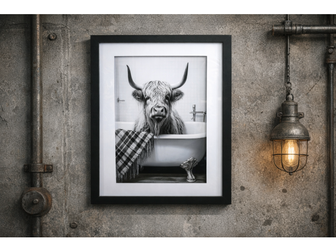 Cow In The Bath - Frame
