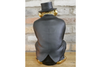 Gold & Black Monkey Gentleman Statue - Quirky Resin Chimp Suit Ornament