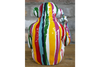 Multi-Color Paint Drip Monkey Statue - Quirky Resin Chimp Pop Art Ornament