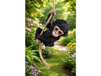 Baby Monkey On A Rope