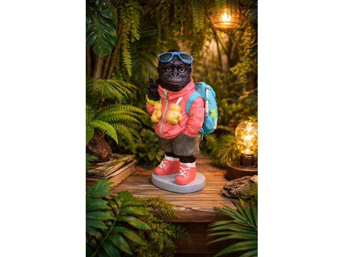 Gorilla With Backpack