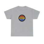 World's Best Dad Basketball Printed T-Shirt 100% Cotton Novelty Dad Tee Birthday Father's Day Gift Sport Grey