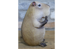 Quirky Resin Capybara Peace Sign Figurine - Cute Animal Home Table Decor
